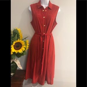 🦋Eva Mendes Dress Burnt Orange Sz Medium